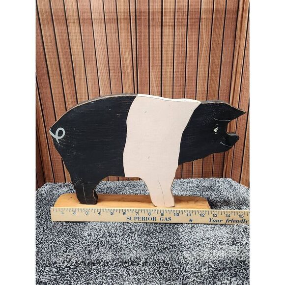 Wooden Pig Decor #A77 - Picture 8 of 12